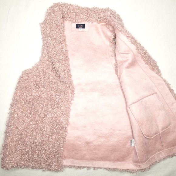 Norla Canada Vest Women's Medium Curly Poodle Sherpa Polyester Fleece - Picture 4 of 10